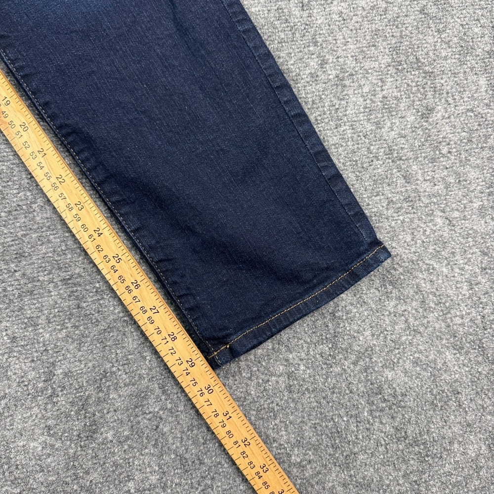 Lee Mens Slim Straight Denim Jeans Size 32x30 Comfort Stretch Blue Gusseted - Picture 11 of 12